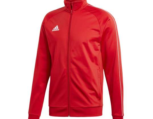 Herren Sweatshirt adidas Core 18 Polyester Jacke rot CV3565 CV3565