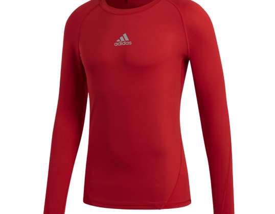 Tricou pentru bărbați adidas Alphaskin Sport LS Tee roșu CW9490 CW9490