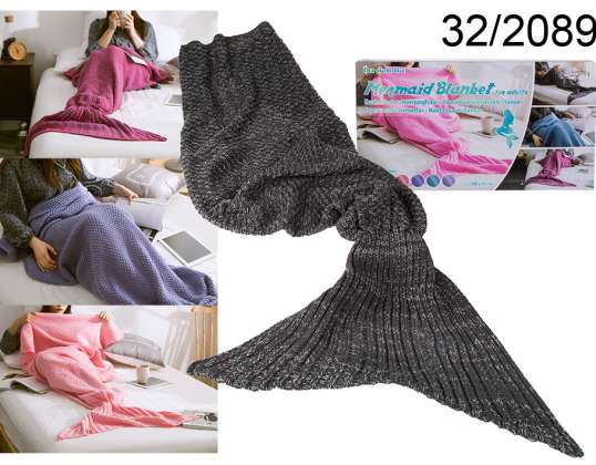 Grey Mermaid Blanket 180 cm