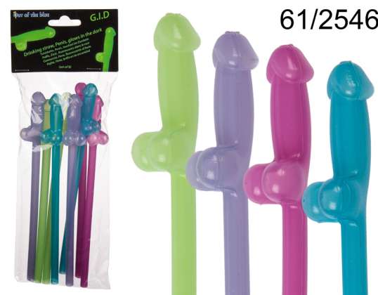 Glow-in-the-Dark Willy Straws