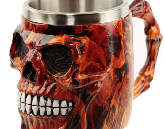 A mug of skull marble - a decorative gadget