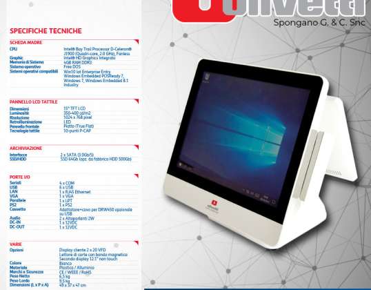 Ecran tactile PC POS Olivetti Explor @ 430