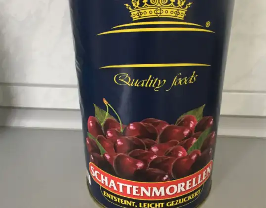 Bulk Offer: 4250ml Pitted Cherry in Light Syrup - Best Before 06.01.2022 - Stored in Hamburg, Germany