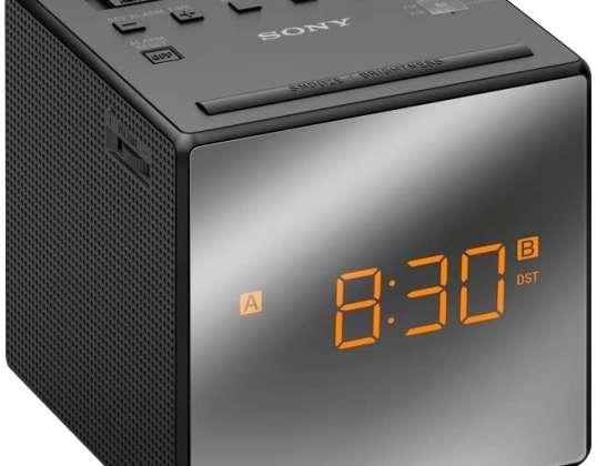 Rádio hodiniek Sony s LED displejom, čierne - ICFC1TB. CED