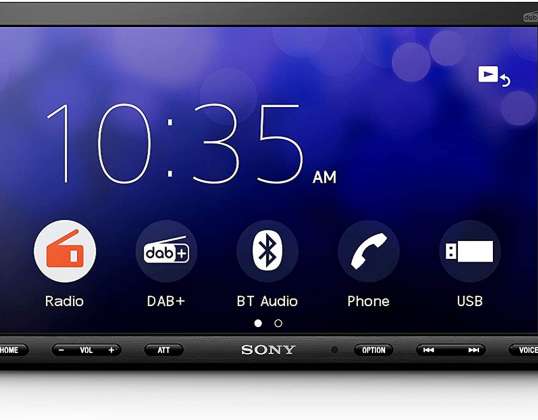 Sony 9 tommers stor skjerm DAB AV-mottaker med Apple CarPlay - XAVAX8050D. EUR