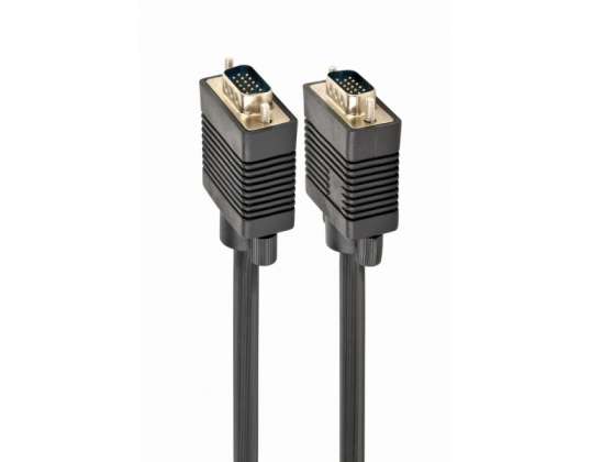 CableXpert Premium VGA HD15M/HD15M toskjermet 6ft kabel - CC-PPVGA-6B