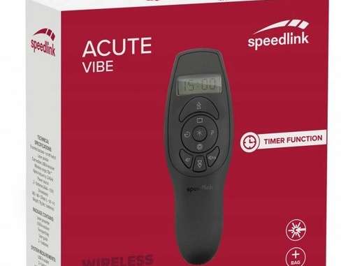 SPEEDLINK Wskaźnik Prezenter Pilot Prezentacji 10m ACUTE VIBE