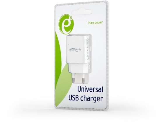 EnerGenie universaalne USB-laadija 2.1 Valge EG-UC2A-03-W