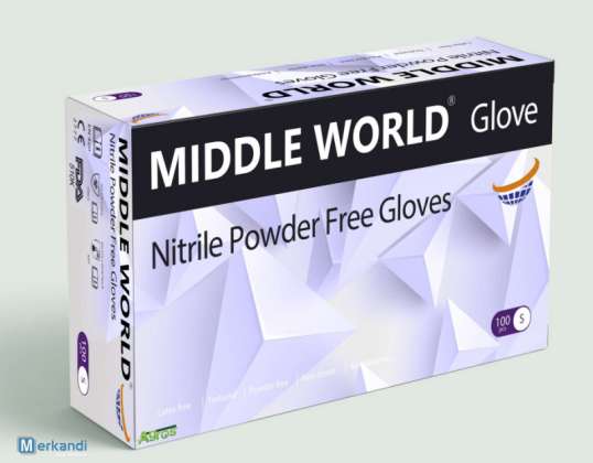 ¡Guantes médicos de nitrilo sin polvo pagaderos después de la llegada SGS!