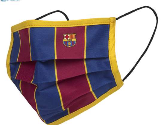 MASQUE EN TISSU FILTRANT RÉUTILISABLE OFFICIEL FC BARCELONA