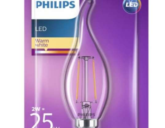 Philips LED BA35 E14 2W=25W 250lm - Philips Lighting - Nouveautés - Lampes et accessoires d&#39;éclairage[[Détails :]]