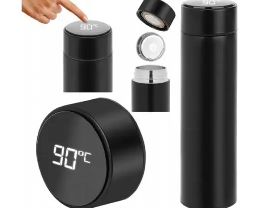 THERMAL MUG SMART 500ML THERMOS BOTTLE LCD SKU:108-E (stock in Poland)