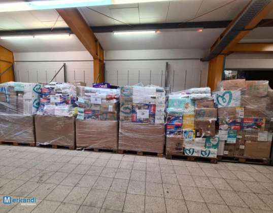 Restposten Palettenware Drogerie Pampers Parfüms etc. A/B ware