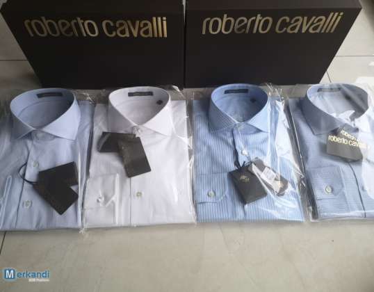 Roberto Cavalli Мужские рубашки в размерах 39-45 | Высококачественный А-сток | Доступны различные модели