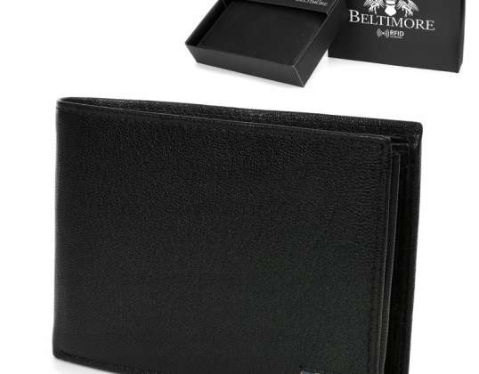 Men&#39;s classic leather wallet RFiD Beltimore D44