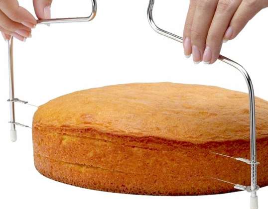 Mutfak Hassasiyeti için 32cm Paslanmaz Çelik Bisküvi Kek Kesme İp Bıçağı