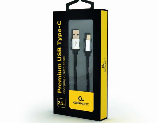 CableXpert USB 2.0 AM til Type-C-kabel (AM/CM) 2,5 m CCP-USB2-AMCM-2,5M