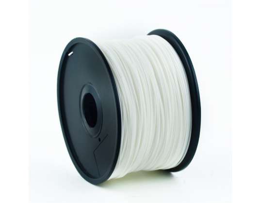 Gembird3 PLA bílá tisková struna (filament) 3 mm 1 kg 3DP-PLA3-01-W