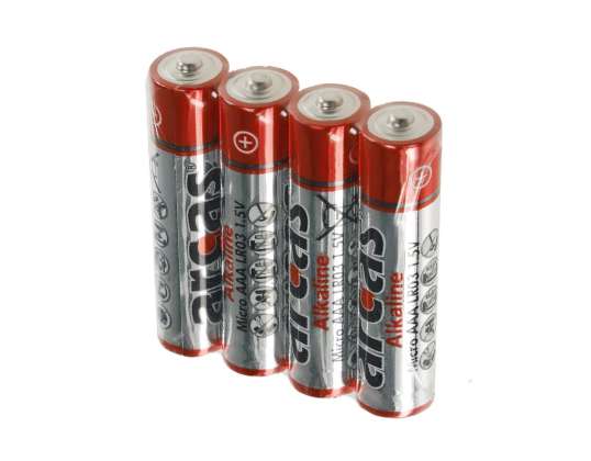 Batteri ARCAS Alkaline Micro AAA LR03 (32+4 stk.)