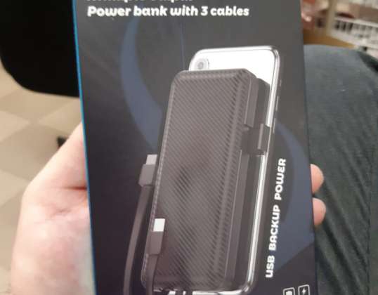 POWER BANK 4 i 1 IOS / iPhone, typ C, Micro USB SKU: 055 lager i PL