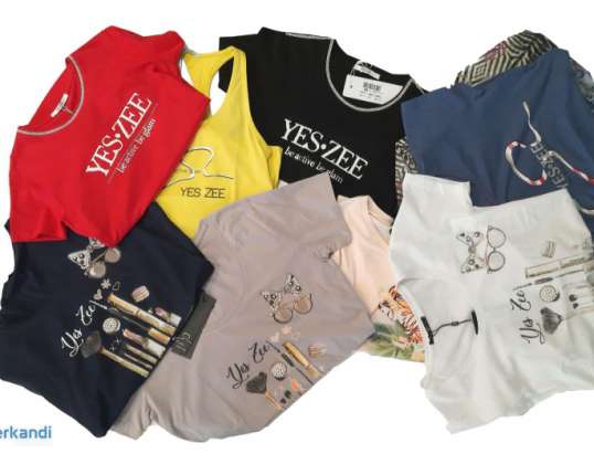 Yes Zee-Brand Frauen T-Shirts Mix Großhandel.