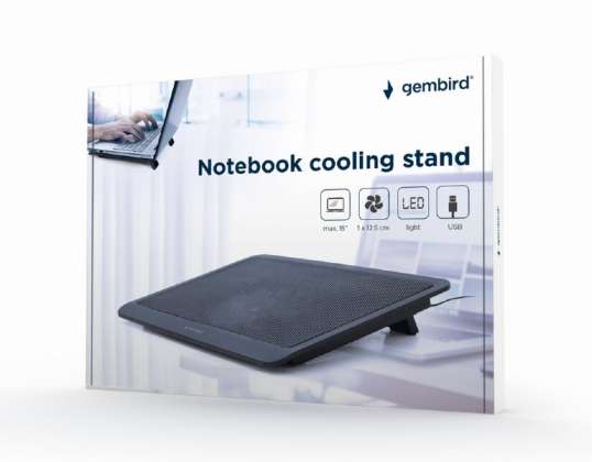 Gembird Notebook hladnjak za prijenosna računala do 15 NBS-1F15-03
