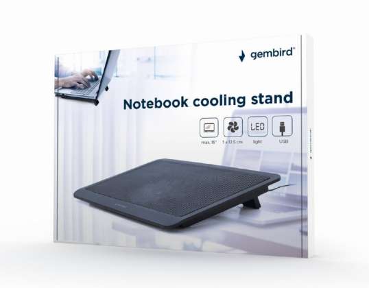 Gembird Notebook køler til notebooks op til 15 NBS-1F15-03