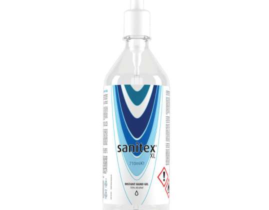 Sanitex XL Instant Hand Gel 70% Alkohol Pump Bottle 750ml