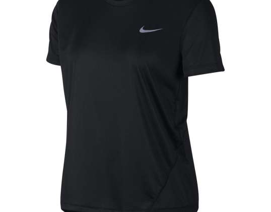 Nike W Miler Top SS camiseta mujer negra AJ8121 010 AJ8121 010