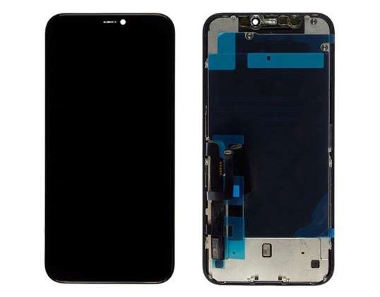 OEM iPhone 11 LCD-skjerm svart - original RETINA-kvalitet for chassismontering