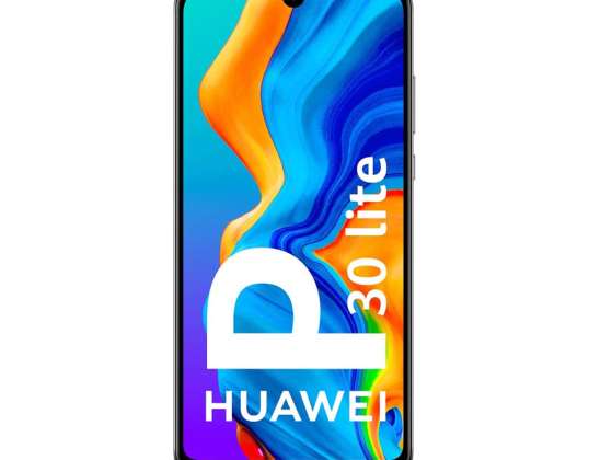 Huawei P30 Lite 128GB em Preto: Smartphone com Ecrã de 6.15" e Câmara de 48MP