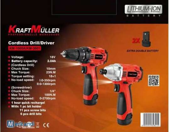Kraftmuller Cordless Drill/Driver