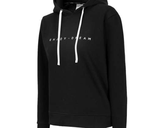 Sweatshirt til kvinder Outhorn deep black HOZ19 BLD604 20S