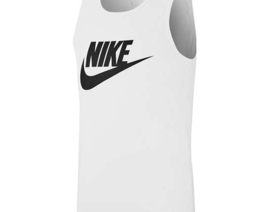 T-shirt til mænd Nike Tank Icon Futura hvid AR4991 101