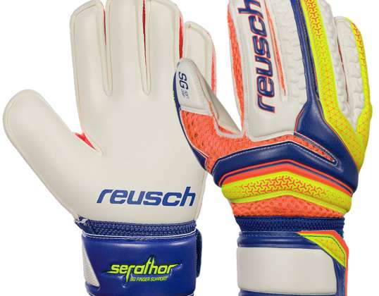 Goalkeeper Gloves Reusch Serathor SG Finger Support Junior 3772810 456