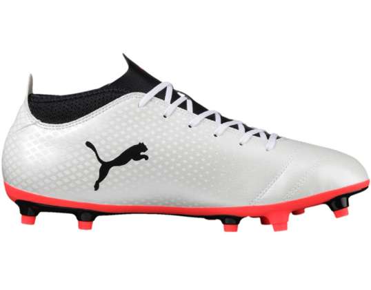 Puma One 17.4 FG futbolista blanco-negro-rojo 104075 01