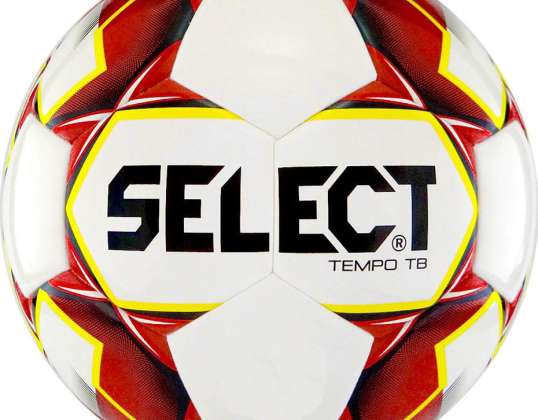 Fodbold Select Tempo TB 4 hvid-rød P6781