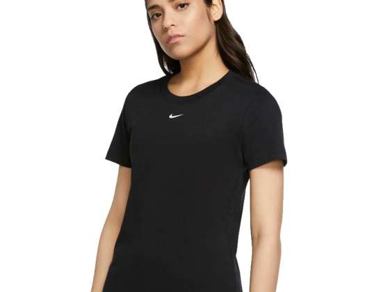 Nike NSW Essntl Μπλουζάκι Ss Πλήρωμα Lbr γυναικείο μπλουζάκι μαύρο CZ7339 011 CZ7339 011