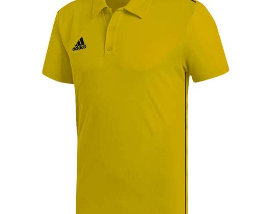 Men's t-shirt adidas Core 18 Climalite Polo yellow FS1902 FS1902