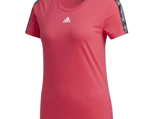 Adidas Essentials Tape Tee women's t-shirt pink GE1133 GE1133