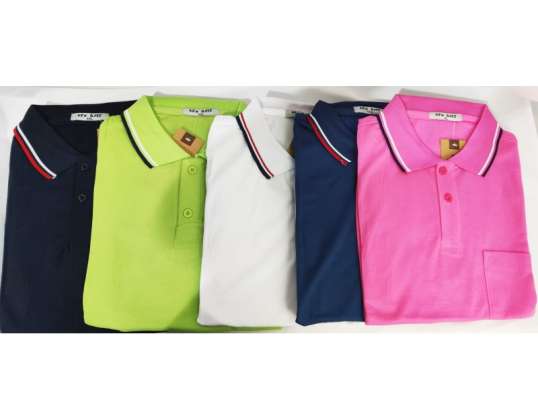 T-shirts Polo shirts masculinas cores verão 2021 lote variado