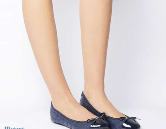 Gesteppte blaue Olivia &#39;Butterfly Twists&#39; Ballerinas