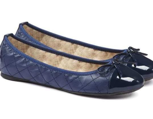 Blaue gesteppte Olivia &#39;Butterfly Twists&#39; Ballerinas