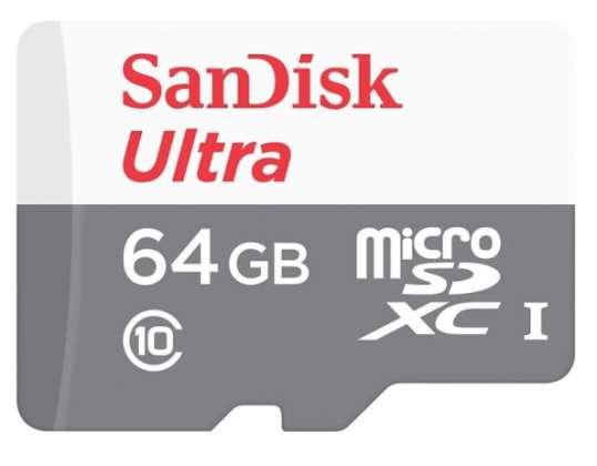 SanDisk Ultra Lite microSDXC -mainos. 64 Gt 100 Mt/s SDSQUNR-064G-GN6TA