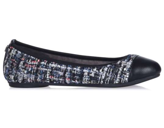 Schwarze &#39;Butterfly Twists&#39; Ballerinas aus Boucle von Verity