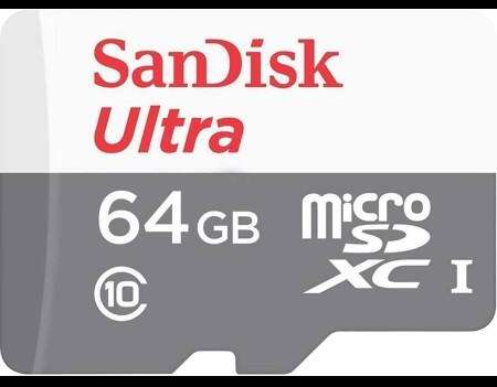 SanDisk Ultra Lite microSDHC Ad. 64 Go 100 Mo/s SDSQUNR-064G-GN3MA