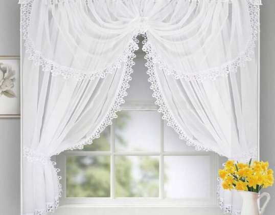 READY CURTAIN 150x400 VOILE GUIPURE TAPE LG 90