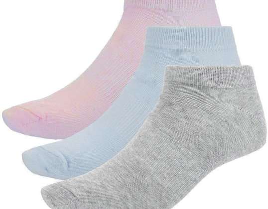 Women's socks Outhorn light pink,cool light gray melange,light blue HOL20 SOD600A 56S 27M 34S HOL20 SOD600A 56S 27M 34S