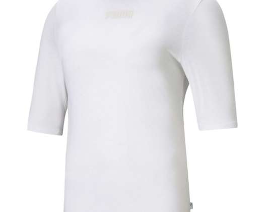 Puma Μοντέρνα Βασικά Μπλουζάκι γυναικείο μπλουζάκι λευκό 585929 02 585929 02