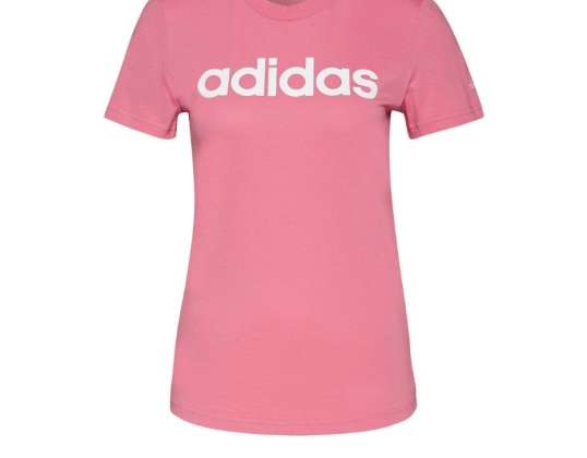 Adidas Essentials Slim Logo Tee marškinėliai rožiniai H07831 H07831